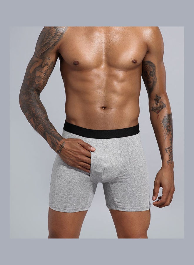 Generic - 5Pcs Cotton Men Shorts Elastic Solid Colour Underwear Multicolour - Image 1
