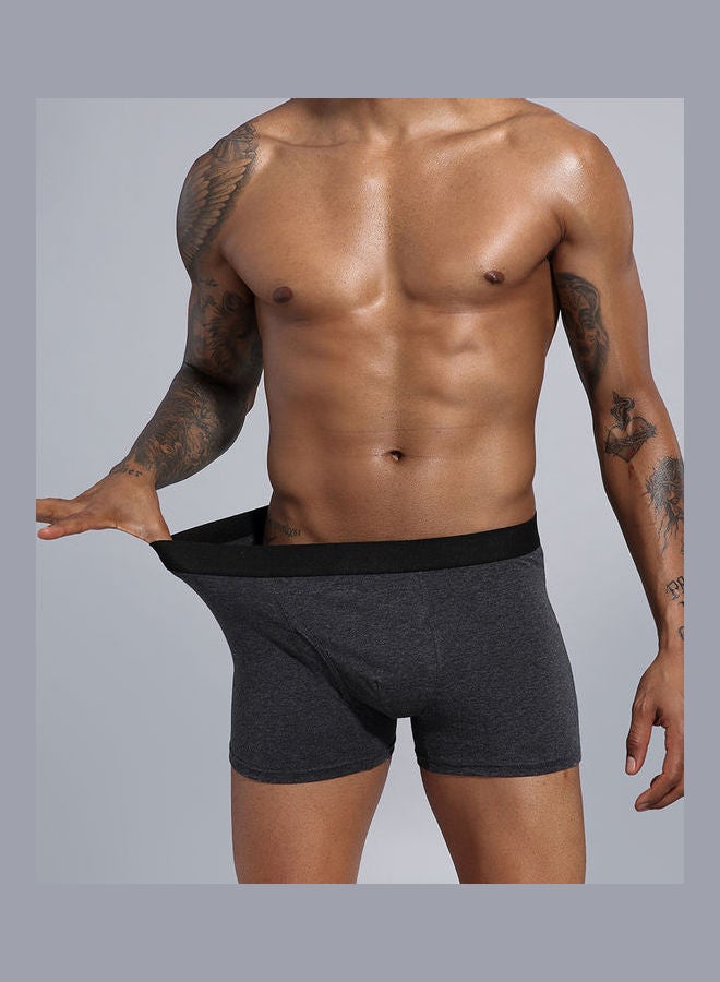 Generic - 5Pcs Cotton Men Shorts Elastic Solid Colour Underwear Multicolour - Image 1