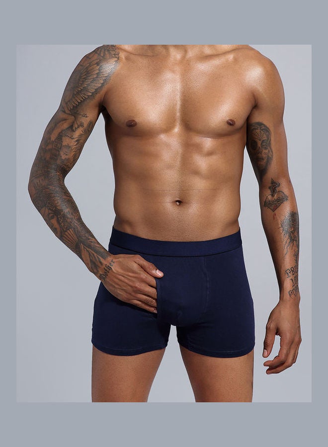 Generic - 5Pcs Cotton Men Shorts Elastic Solid Colour Underwear Multicolour - Image 1