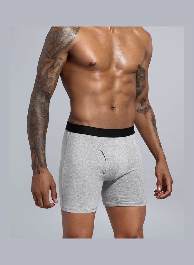 Generic - 5Pcs Cotton Men Shorts Elastic Solid Colour Underwear Multicolour - Image 1