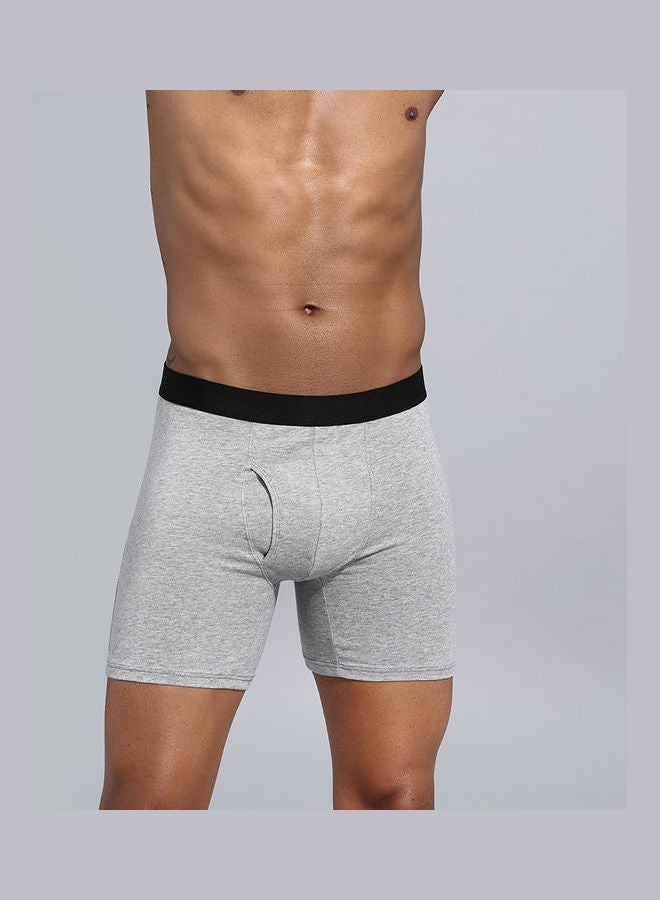 Generic - 5Pcs Cotton Men Shorts Elastic Solid Colour Underwear Multicolour - Image 1