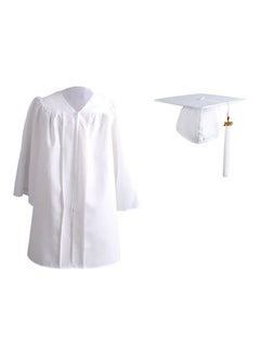 Graduation Gown With Cap White