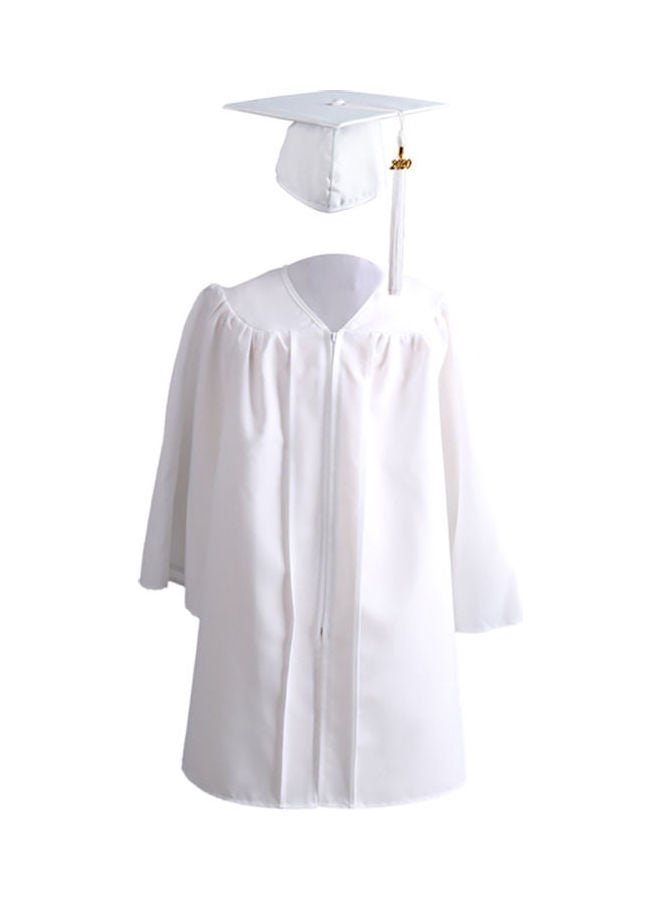 Generic - Graduation Gown With Cap White - Image 1