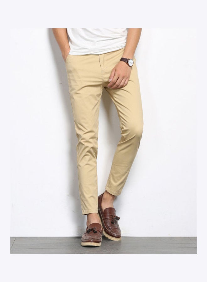 Men Casual Thin Long Straight Trousers Suit Pants Black  - Image 5