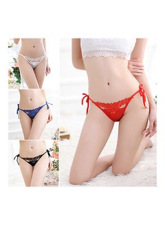 Generic Women's Fashion Summer Floral G-String Panties Purple  - Image 4