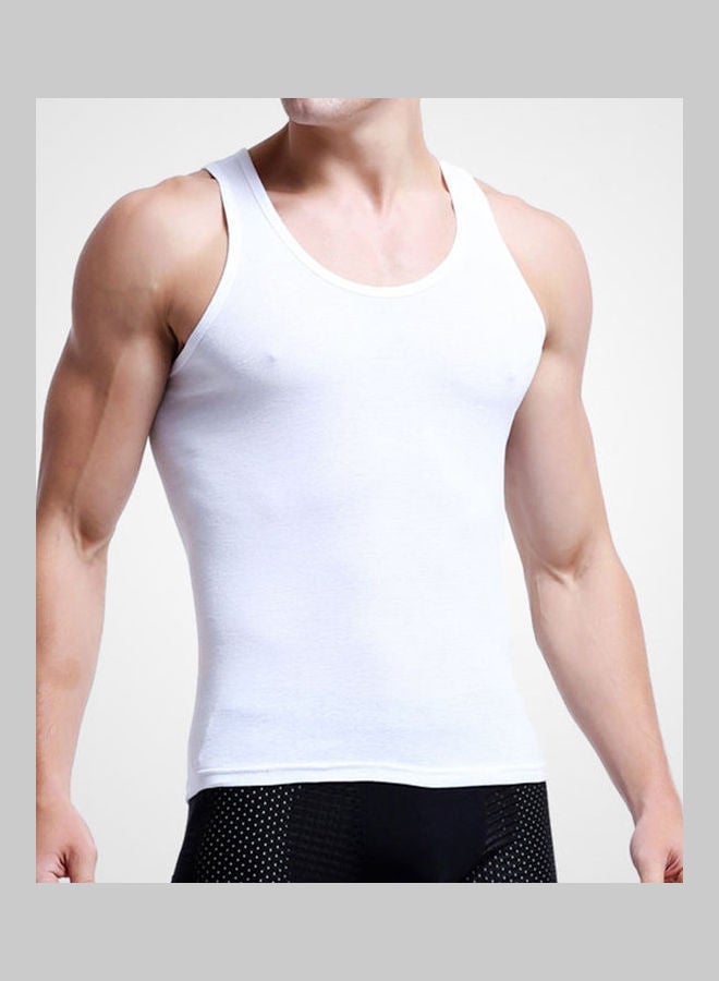 3 Pieces Of Casual Slim Fitness Tank Top Vest Undershirts multicolour  - Image 4