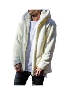 Casual Winter Long Sleeve Pockets Fleece Warm Hooded Loose Plus Size Coat multicolour
