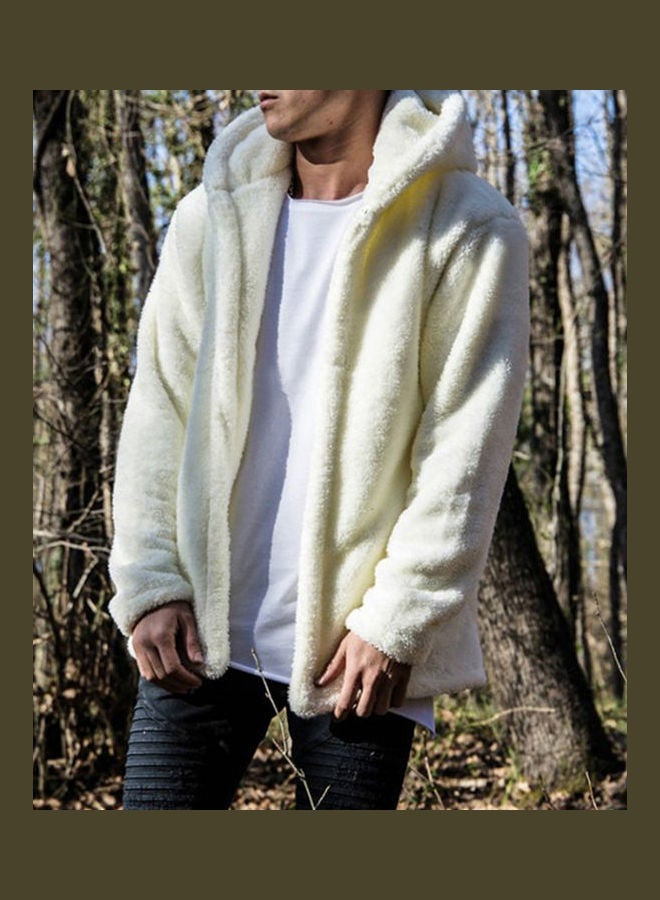 Generic - Casual Winter Long Sleeve Pockets Fleece Warm Hooded Loose Plus Size Coat multicolour - Image 1