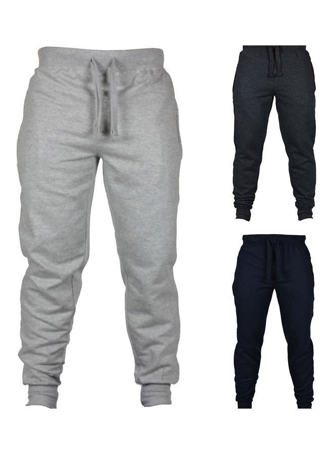 Waist Drawstring Detail Trousers Black - Image 2