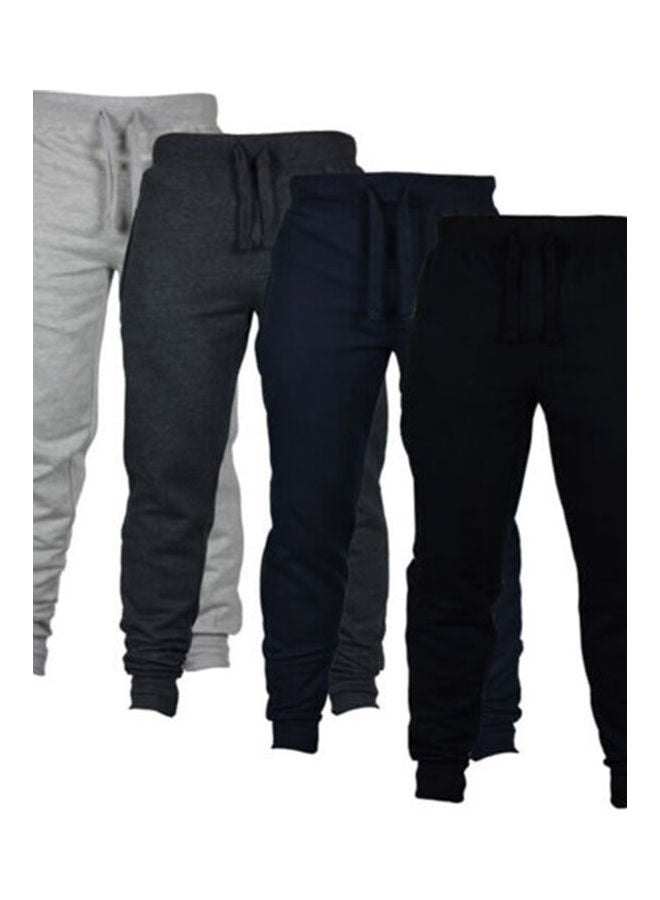 Waist Drawstring Detail Trousers Black - Image 4