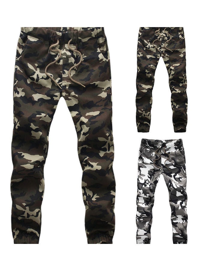 Generic - Camouflage Pattern Cargo Pants Green/Grey/Black - Image 1
