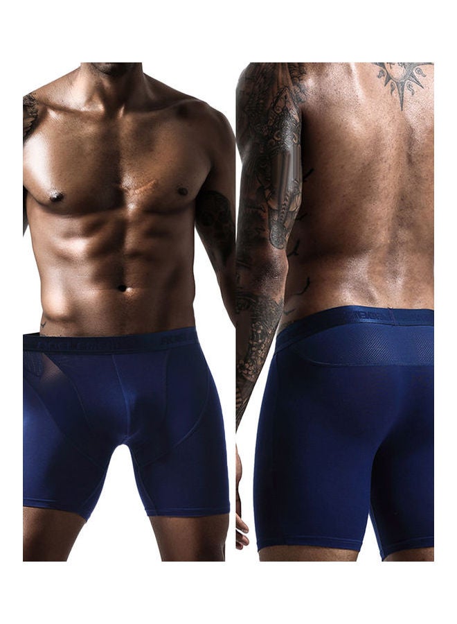 Men Quick Dry Elastic Training Fitness Trunks Compression Exercise Sports Shorts Black  - Image 4