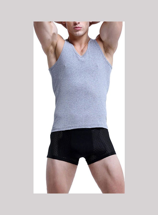 Sporty Cotton Vest Grey - Image 1