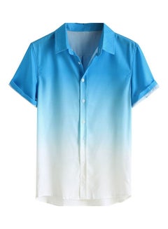 Generic Short Sleeves Shirt Light Blue  - Image 1