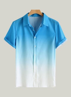 Generic Short Sleeves Shirt Light Blue  - Image 2