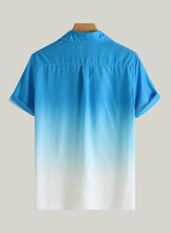 Generic Short Sleeves Shirt Light Blue  - Image 3
