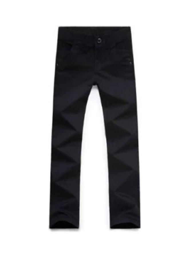 Casual Pockets Cotton Long Pants Straight Trousers multicolour - Image 1
