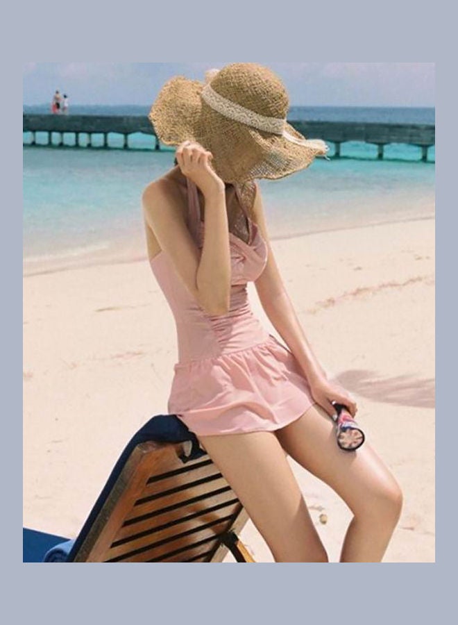 Women's One-Piece Swimsuit Swimwear Monokini Red  - Image 4