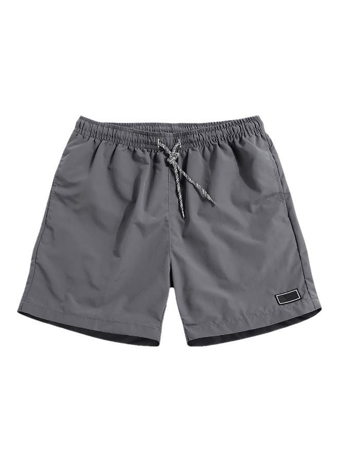 Solid Breathable Quick Dry Shorts Grey