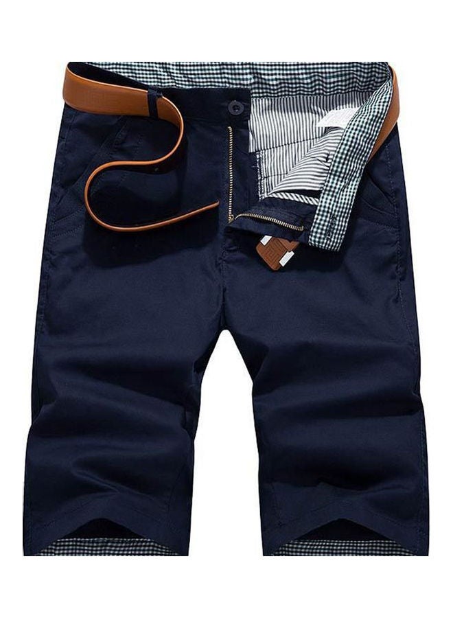 Men’s Casual Beach Board Shorts Dark Blue - Image 1