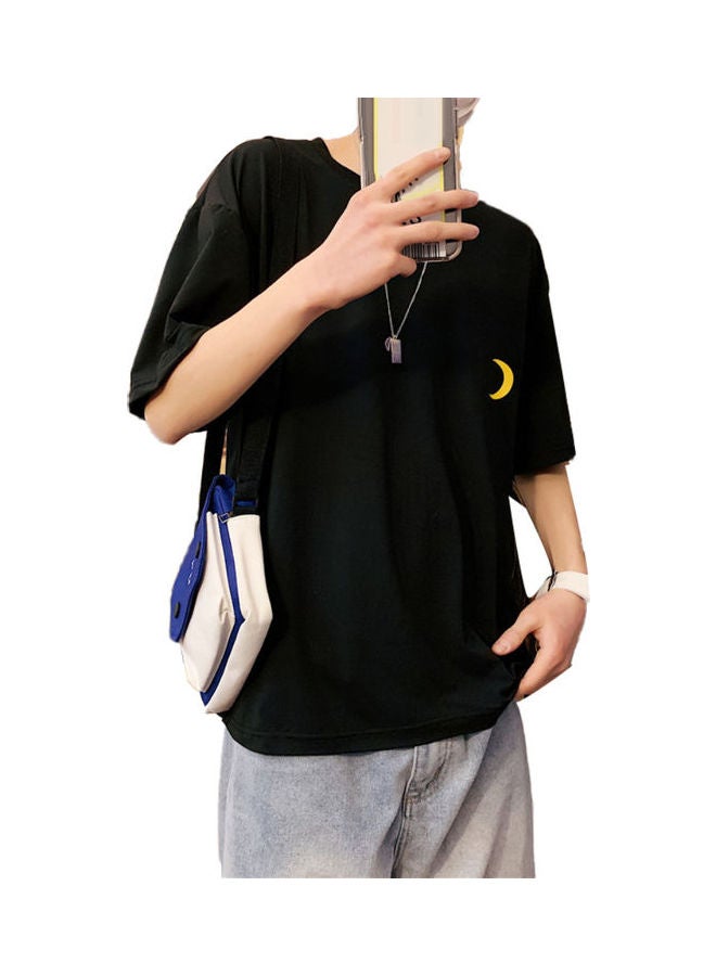 Breathable Loose T-Shirt Black - Image 1