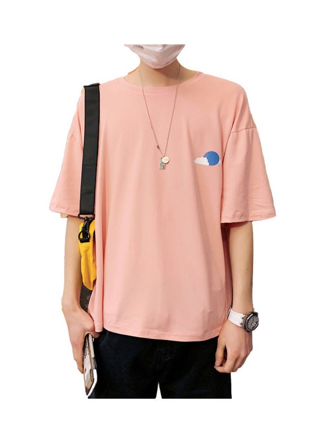 Breathable Loose T-Shirt Pink - v1606933603/N42695059V_1