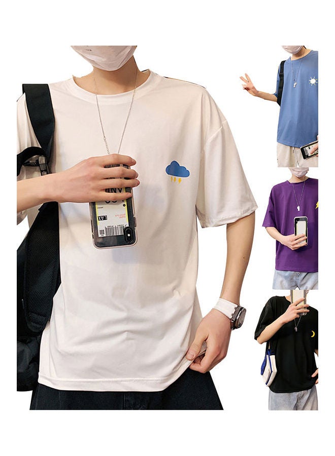Breathable Loose T-Shirt White - Image 2