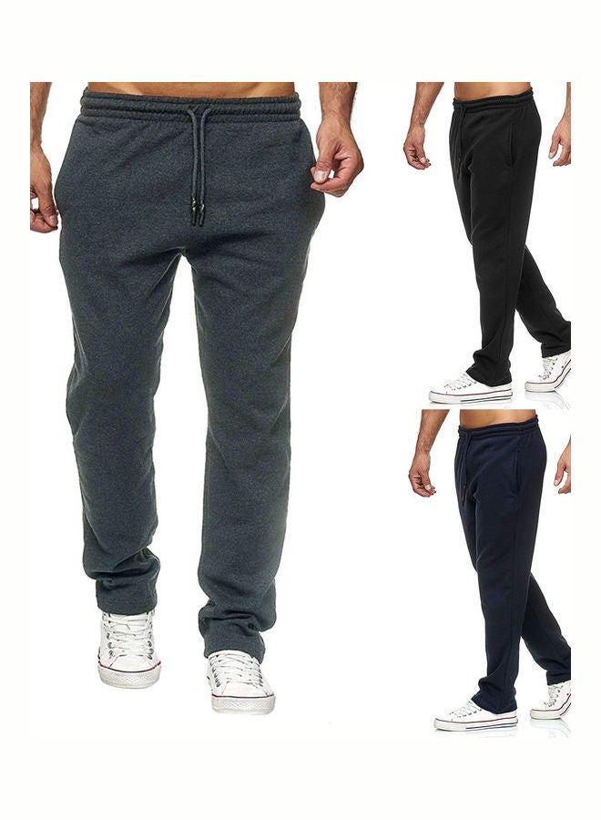 Men's Drawstring Sweatpants Navy Blue  - Image 5