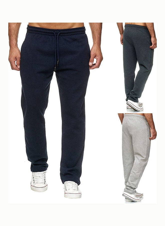 Men's Drawstring Sweatpants Navy Blue  - Image 2