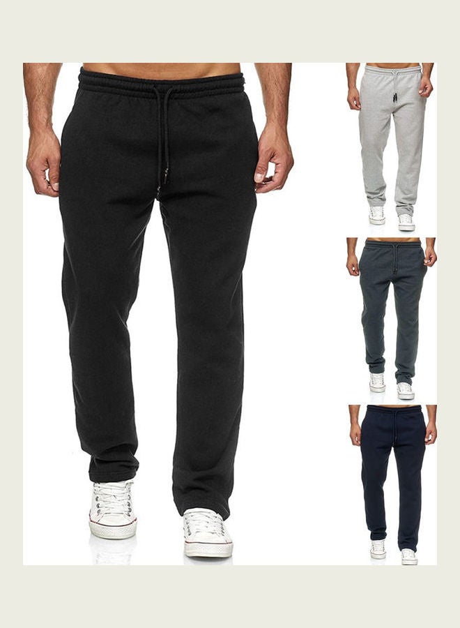 Men's Drawstring Sweatpants Navy Blue  - Image 3