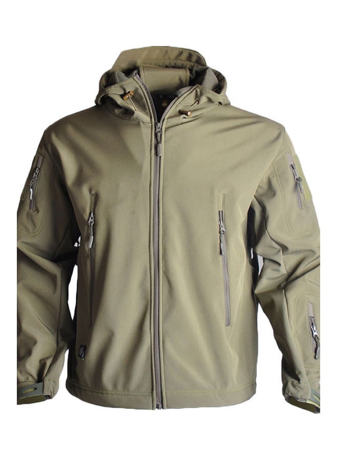 Waterproof Windbreaker Hooded Jacket Green 