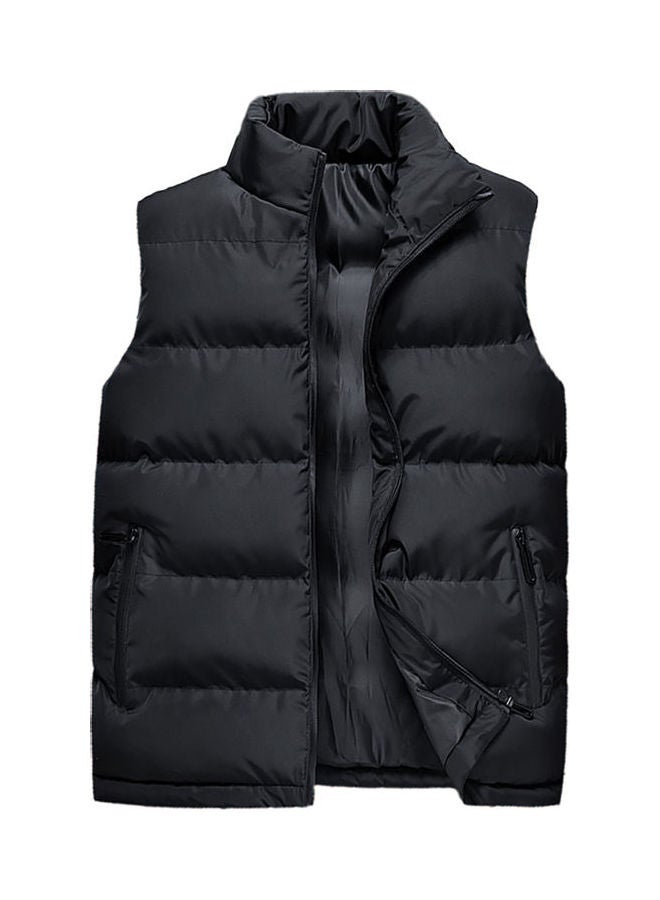 Men's Winter Thick Warm Waistcoat Black  - Image 1