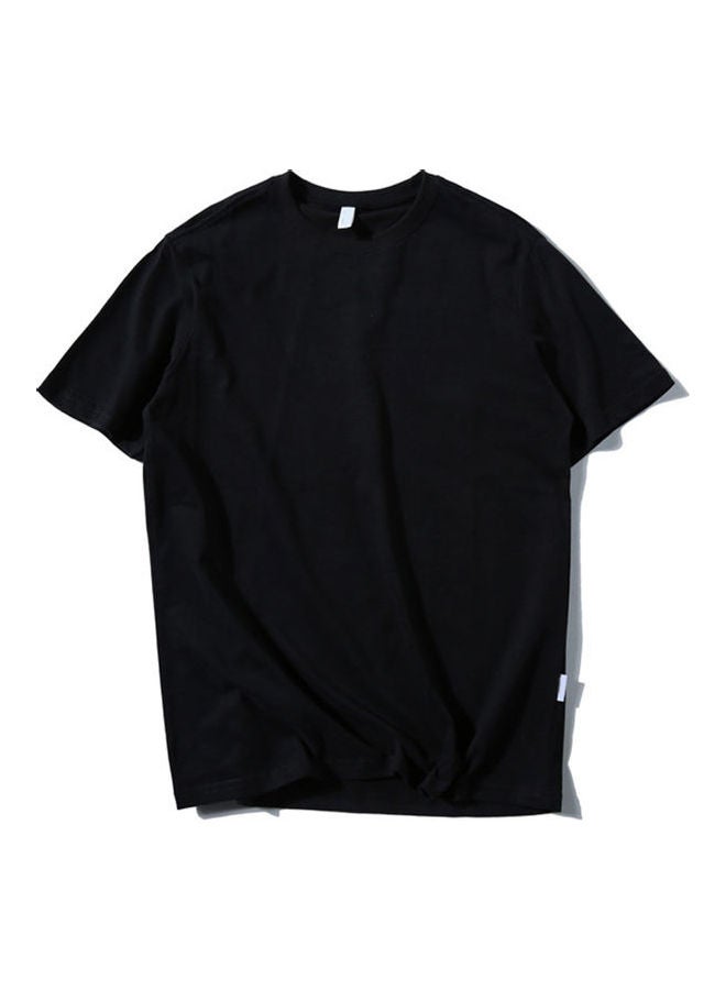Solid Loose Fit T-Shirt Black  - Image 1