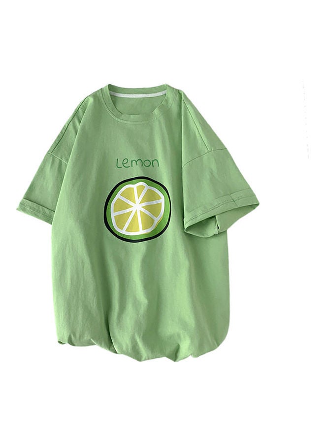 تيشيرت بطبعة ليمون أخضر - Image 1
