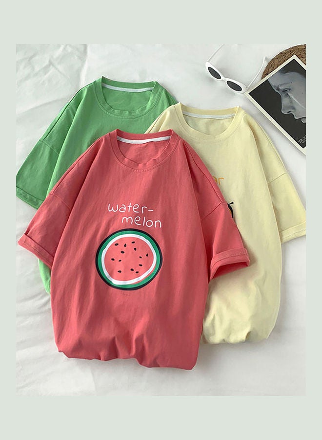 تيشيرت بطبعة ليمون أخضر - Image 4