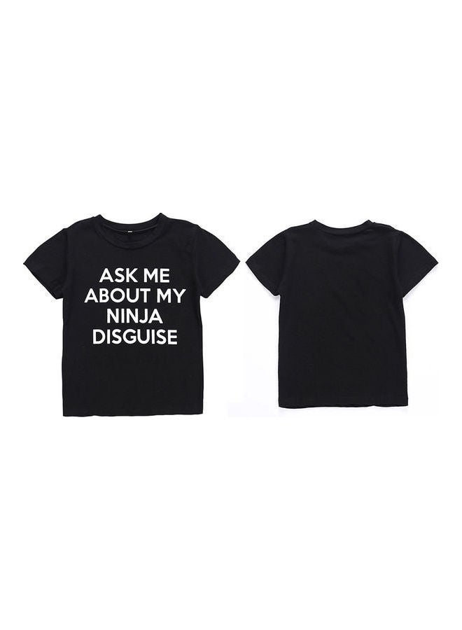 Boys' Casual Letters Printed T-shirt Grey  - Image 5