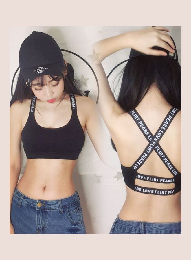 Capital Letters Crossing Back Sports Bra Black - Image 2