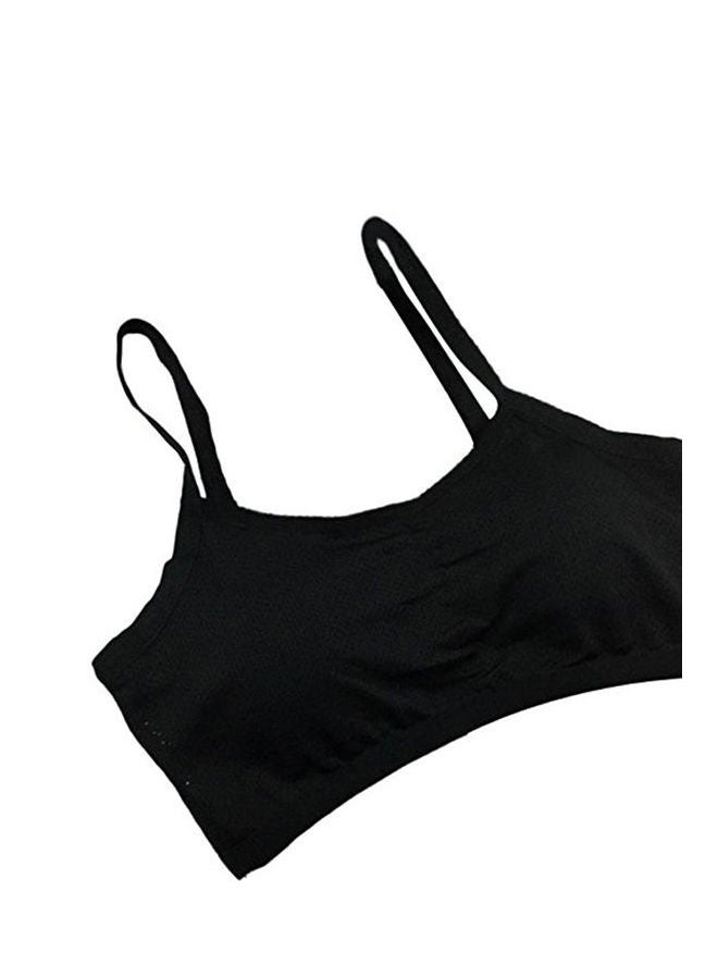 Women's Sporty Strap Backless Summer Bras Black - Image 1