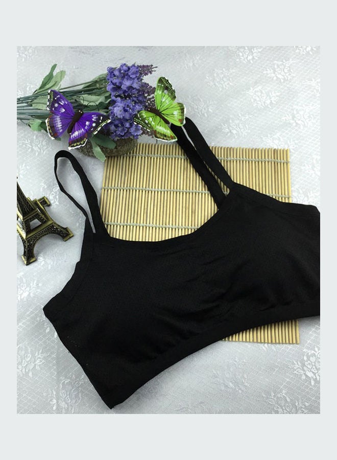 Women's Sporty Strap Backless Summer Bras Black - Image 2