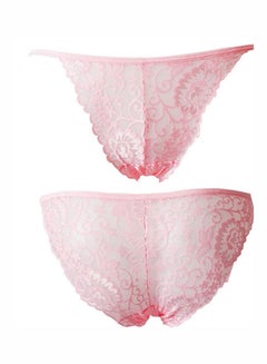 Generic Women's Fashion Lace G-String Panties Pink 
