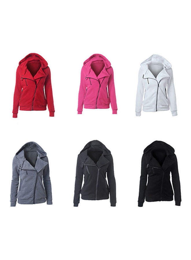 Women's Fashion Hooded Sweatshirt Gray - Image 2