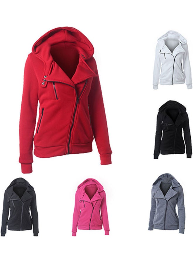 Women's Fashion Hooded Sweatshirt Gray - Image 3