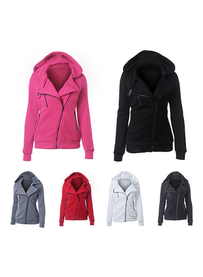 Women's Fashion Hooded Sweatshirt Gray - Image 4