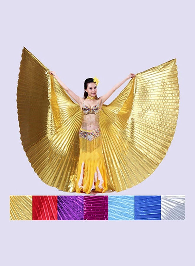 ماركة غير محددة - بدلة رقص شرقي مصرية بتصميم أجنحة ذهبي - Image 1
