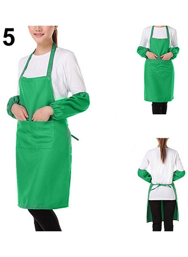 مريلة طهي مزودة بجيب أخضر - Image 1