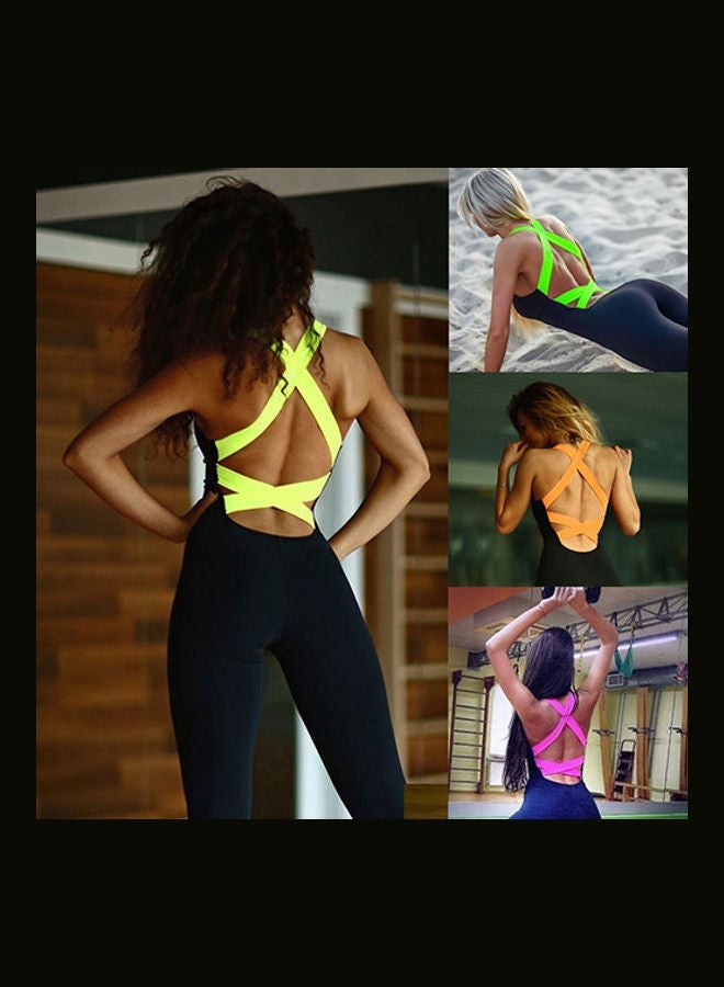 Jump Suit Yoga Sports Wear Green  - Image 2
