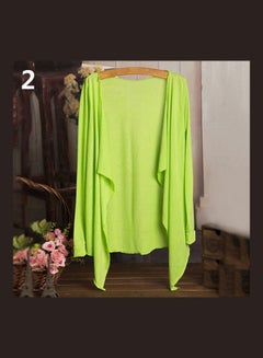 Cardigan Long Sleeve Sun Protection Blouse Green