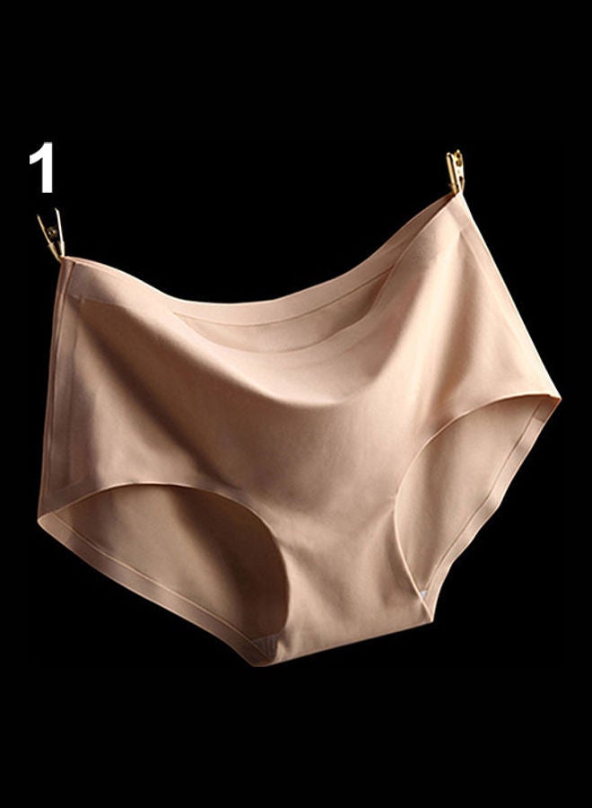 Comfortable Ultra thin Seamless Briefs Underwear Beige  - Image 1