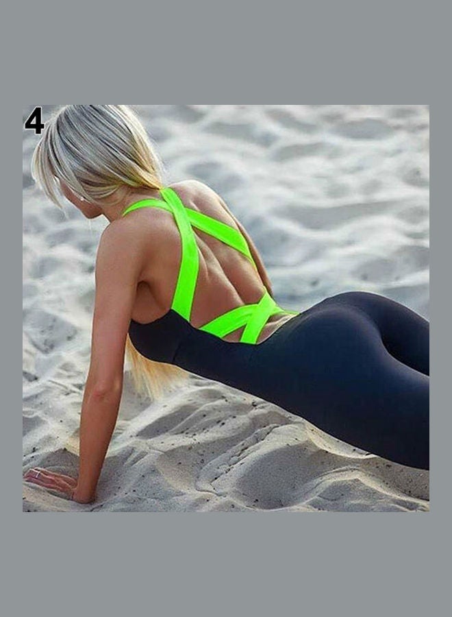 Sport Romper Bodysuit Green - Image 1