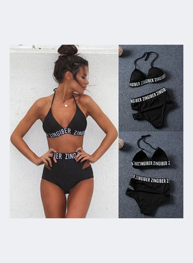 Printed  Swim Wear Black  - Image 4